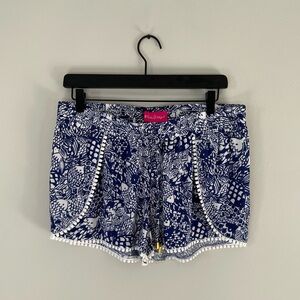 Lilly Pulitzer Fish Print Flutter Shorts Medium